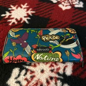 Beautiful sakroots Peace, happy, nature, wallet.